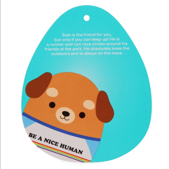 LAST NWT 8” Sam the Dog Squishmallow - Picture 2 of 2